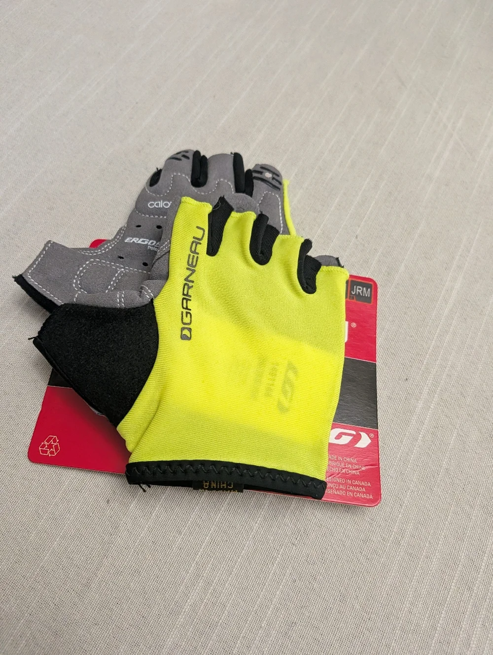 Garneau JR Calory Kids Cycling Gloves - Neon Yellow
